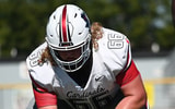 Trinity Valley Community College lineman Jude Edwards during a game