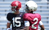 Alabama QB Ty Simpson and WR Ryan Williams