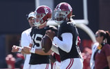 Alabama QBs Ty Simpson and Jalen Milroe