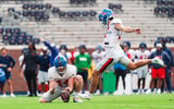 17 Lucas Carneiro, 44 Oscar Bird_FallCampScrimmage2_August 16, 2025_LM