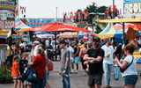 Patrons fill the midway at the 2025 Kentucky State Fair, via Sam Upshaw Jr.:Courier Journal : USA TODAY NETWORK via Imagn Images