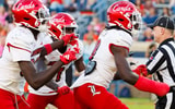 T.J. Capers celebrates after recovering the ball during he game against Virginia at Scott Stadium on October 12.
