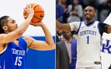 Photo of Jaland Lowe (left) via UK Athletics | Photo of Lamont Butler via Kentucky Sports Radio