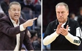 Arkansas HC John Calipari and Michigan State HC Tom Izzo.