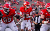 Rutgers Football QB Athan Kaliakmanis during versus Ohio 2025