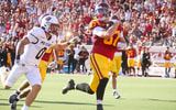 USC tight end Lake McRee scores a touchdown against Missouri State