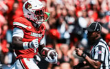 Louisville Cardinals running back Isaac Brown (1) pumps his chest with his fist as he runs in to score a touchdown in the first half against EKU at the Cardinals' season opener Saturday, August 30, 2025 at L&N Federal Credit Union Stadium in Louisville, Kentucky.