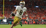 Notre Dame wide receiver Jordan Faison Miami