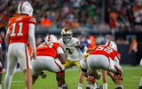 Notre Dame linebacker Jaylen Sneed against Miami