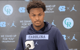 North Carolina's Khmori House speaks to the media Wednesday afternoon.