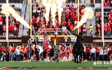 Texas Tech players take the field