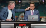 ESPN analysts Pat McAfee and Nick Saban - Credit: Nathan Ray Seebeck-Imagn Images