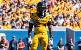 West Virginia safety Darrian Lewis during the Robert Morris game