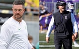 Oregon HC Dan Lanning and Northwestern HC David Braun