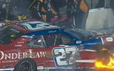 Jeb Burton NASCAR Gateway fire