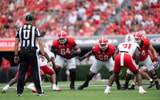Georgia offensive line vs Austin Peay