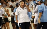 North Carolina coach Bill Belichick on Saturday during Carolina's win at Charlotte.