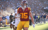 USC tight end Walker Lyons scores a touchdown against Georgia Southern