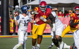 USC defensive lineman Keeshawn Silver against Georgia Southern