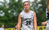 A program record four goals from Kelli McGroarty led the Hawkeyes to a win. (Photo by Dennis Scheidt)