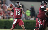 South Carolina QB LaNorris Sellers throws against SC State (Photo: CJ Driggers | GamecockCentral.com)