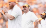 Caitie McMekin/News Sentinel / USA TODAY NETWORK via Imagn Images | Tennessee head coach Josh Heupel on the sidelines during a college football game between Tennessee and ETSU at Neyland Stadium in Knoxville, Tennessee, on September 6, 2025.