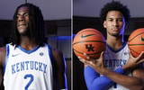 Class of 2026 recruits Caleb Holt (left) and Maximo Adams on their official visits to Kentucky | UK Athletics
