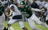 Maxx Crosby suits up for Eastern Michigan in 2018, via Jake Crandall: Advertiser : USA TODAY NETWORK via Imagn Images