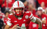 Nebraska football quarterback TJ Lateef during the Huskers' 68-0 win over Akron