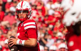 Nebraska football quarterback Dylan Raiola during the Huskers' Week 3 win over Houston Christian