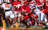 Nebraska football WR Jacory Barney Jr. during the Huskers' Week 3 win over Houston Christian