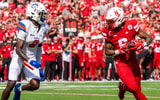 Nebraska football WR Dane Key during the Huskers' Week 3 win over Houston Christian