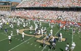 Fans storm field after Georgia Tech vs. Clemson