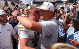Georgia Tech head coach Brent Key and QB Haynes King