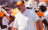 Angelina Alcantar/News Sentinel / USA TODAY NETWORK via Imagn Images | Tennessee head coach Josh Heupel during a NCAA football game between Tennessee and Georgia at Neyland Stadium in Knoxville, Tennessee, on September 13, 2025.