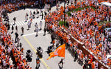 Brianna Paciorka/News Sentinel / USA TODAY NETWORK via Imagn Images | The Vol Walk before a college football game between Tennessee and Georgia at Neyland Stadium in Knoxville, Tenn., on Sept. 13, 2025.