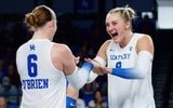 Kentucky volleyball's Kassie O'Brien (left) and Brooke Bultema | Kateri Sherman, UK Athletics