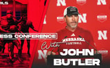 Nebraska football defensive coordinator John Butler during the Huskers' Michigan Week press conference on Tuesday