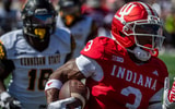Indiana receiver Omar Cooper leads the Hoosiers in receiving yards. (Photo by Rich Janzaruk/Herald-Times)