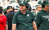 Michigan State's head coach Jonathan Smith look son against Youngstown State during the fourth quarter on Saturday, Sept. 13, 2025, at Spartan Stadium in East Lansing. - Nick King, USA TODAY Sports