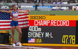 Sydney McLaughlin-Levrone records second-fast time ever in 400m | screengrab via NBC Sports