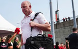 Louisville coach Jeff Brohm walks towards the locker room before the Louisville-James Madison college football game Friday September 5, 2025 at L&N Credit Union Stadium in Louisville, Kentucky.