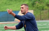 West Virginia wide receivers coach Ryan Garrett