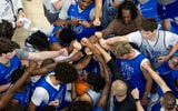 Rajon Rondo meets with the Kentucky Wildcats (Photo via UK Athletics)