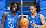Denzel Aberdeen (left) and Jaland Lowe - Caleb Bowlin, UK Athletics