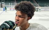 Michigan State freshman Cayden Lindstrom (photo by Jim Comparoni for SpartanMag.com).