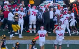 Fight breaks out on Indiana bench after Iowa DB Xavier Nwankpa's questionable hit on Fernando Mendoza