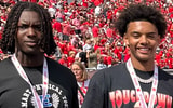 2027 OT Mason Halliman with Trae Taylor at Nebraska