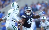 Brigham Young Cougars defensive end Bodie Schoonover