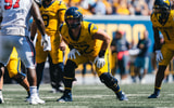West Virginia offensive lineman Nick Krahe